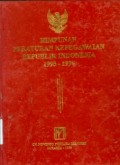 Himpunan Peraturan KepegawaianRepublik Indonesia 1995 - 1996